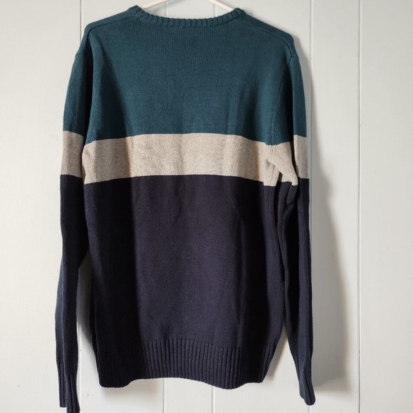 Denver Hayes Soft Cotton V Neck Long Sleeve Sweater - Picture 2 of 5